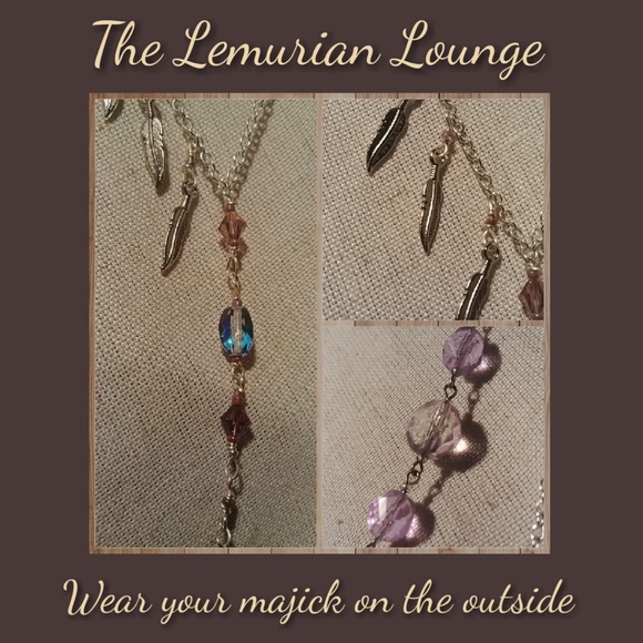 Boho handcrafted crystal layered necklace - Picture 5 of 7